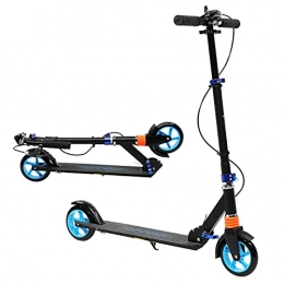 Hmvlw Scooter Hmvlw Electric scooter Aluminum Alloy Three-speed Adjustable Blue Scooter 98 * 82 * 34cm Lightweight Portable Folding Fast Scooter