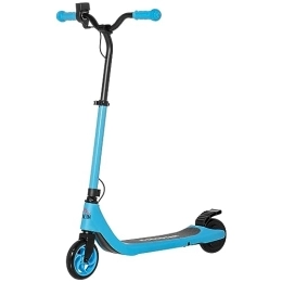 Homcom Electric Scooter HOMCOM IE Located 120W Electric Scooter, E-Scooter with Battery Display, Adjustable Height, Rear Brake, for Ages 6+, Blue