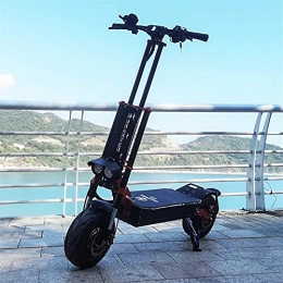 HTRTH Electric Scooter HTRTH 13inch Fat Wheel Electric Scooter With 60V 5600w Powerful Motor For Adults E Scooter 819 (Color : Black)