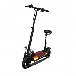 HTRTH Electric Scooter HTRTH Electric Scooter Adults 48V800W Foldable E Scooter Battery Removable Seat 100KM Long-Range 826 (Color : Without battery)