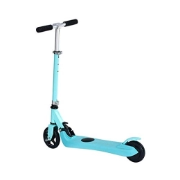 Huachaoxiang Electric Scooter Huachaoxiang Electric Scooter Ultralight, Children's Pedal Roller Two-Wheel Resistance Kids Electric Roller Mini Foldable Scooter The Aluminum Foot Brake Makes It Easier for The Driver To Stop, Blue