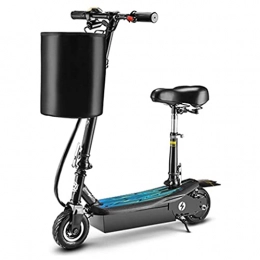 J&LILI Scooter J&LILI Roller Electric Bicycles 350W Folding Electric Scooter for Adults 15.5 Miles Per Hour High Speed Electric Scooter, 6.5 '' Non-Slip Tire Front And Rear Power, Blue