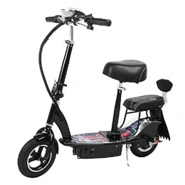 J&Z Scooter J&Z Adult Double Electric Scooter, Mini Small Folding Parent-Child Scooter, 120Kg Load Maximum Speed 35Km / H for Work, Travel And Outdoor Activities, Black