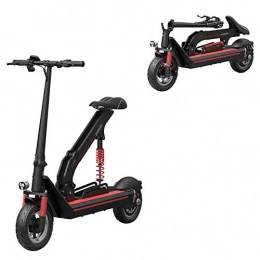 JCOCO T6 Foldable Electric Scooter, 10" Vacuum Tire - 25KM/H & 20-150 KM Range,EBS double disc brake,Automobile shock absorption system,350W motor,With seat