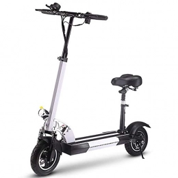 JLKDF Scooter JLKDF 48V 26AH Electric Scooter, 10 Inch Tires Foldable E-Bike with LED Display, 500W Powerful Motor, Dual Braking System, for Adults Kids