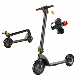 JLKDF Scooter JLKDF Folding Electric Scooter for Adults, Max Speed 32km / h, Air Filled Tires, 120 kg Maximum Load, UltraLight Foldable E-Scooters for Adults and Teens, Intelligent LED Display and Front Light, Black