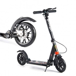 JSZHBC Electric Scooter JSZHBC Portable Foldable Commuter Scooters with Big Wheels, Folding Non-electric, Birthday Gifts for Women / Men / Teens / Kids, Classic scooter (Color : Black)