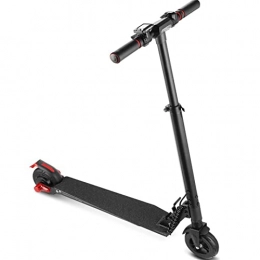 JUSTQIJUN Electric Scooter JUSTQIJUN Adjustable Height Electric Scooter Rear Wheel Drive 18 MPH Foldable (Color : Black)