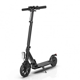 JW-YZWJ Intelligent Instrument Electric Scooter, Ultralight Two-Wheel Foldable Adult Student Scooter Mini Men And Women Scooter,Black