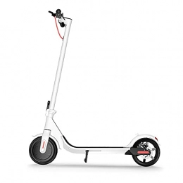 Kjy123 Scooter Kjy123 Adult Electric Scooter ，9-inch Shock-absorbing Tires Mini Scooter，, Lightweight Foldable with LCD-display Scooter (Color : White)
