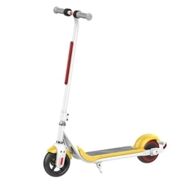 KNAKASAKI Scooter KNakasaki | Kids Electric Scooter for 6-12-16 Years, Foldable, Electric Scooter, Two Types Brakes, Maximum Speed 16 KM / H, Gifts for Children and Teens, Yellow