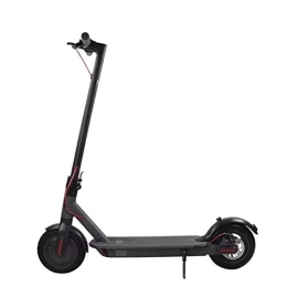 KUANDARMX Scooter KUANDARMX Safety Electric Scooter, 40 km Long-Range, Up to 25 km / h with 8.5 inch Solid Rubber Tires, Portable and Folding E-Scooter for Adults and Teenagers gift, A
