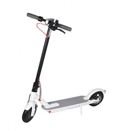 KUYUC Electric Scooter KUYUC Electric Scooter Folding for Adults, Portable E-Scooter Lightweight with 8.5 inch Tire, 19MPH, Up to 15Miles, 250W Motor, Max Load 220lbs (Color : White)
