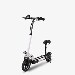 LFLDZ Scooter LFLDZ Electric Scooter, Foldable Electric Bicycle Adult Scooter Battery Commuter Electric Scooter Remote Battery Up To 70KM Off-Road Tire Portable, White, 48V40KM