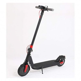 LJP Electric Scooter Lite Electric Scooter Adults Commuting Scooter Foldable Portable 8.5" Tires 36V Rechargeable Battery 25km / h Max Speed 30km Range (Color : Black)
