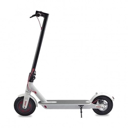 LJJLJJ Scooter LJJLJJ Convenient Folding Electric Scooter, Double Brake, 300W Motor Power, 25 (Km / H), Suitable For Young Adult Students, White, 4.4A