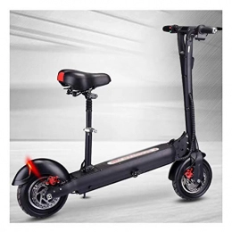 LJP Electric Scooter LJP Electric E Scooter Portable Folding Adults Maximum Speed 40km / H Electric Scooters With Air Tyre 36V 13 AH Battery Black