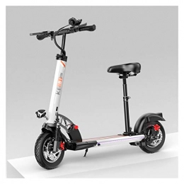 LJP Scooter LJP Electric Folding Scooter Foldable 40km / h Speed Max Portable Electric E Scooter Ride With 10" Air Tyre 3 Speeds Black