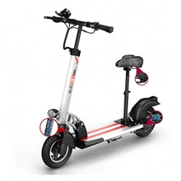 LJP Electric Scooter LJP Electric Scooter Easy To Carry 3 Speeds Height Adjustable E Scooter Ride Foldable 10" Tires Maximum Speed 40 Km / H Gift