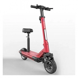 LJP Electric Scooter Folding Electric Scooters 500w Motor Up To 130KM Range Easy To Carry 48V 21AH Battery 40km/h Top Speed (Color : Red)