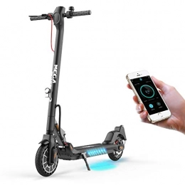 Mega Motion Scooter Mega Motion Foldable Electric Scooter with APP, Scooter Dual Skate Braking System for Adults (Black- FBA)