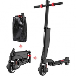 MMJC Electric Scooter Mini Electric Scooter Folds Adults, Small Roller Speed 25Km / H - Mileage 15Km 250W Motor - Free Pneumatic Tires - with Bluetooth Speaker