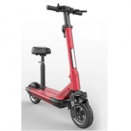 MISTLI Electric Scooter MISTLI Electric Scooter 500W E City Roller with LCD Display Waterproof Electric Scooter E Scooter 60Km Electric Scooter with LED Light, 10"Vacuum Tire E-Scooter Adults, Red, 100km