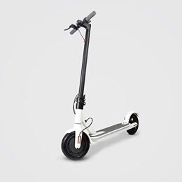 MKIU Electric Scooter MKIU Adult Electric Scooter Power Sensor Pedal Folding Portable Explosion-Proof Solid Tires Adjustable Handlebars Suitable for Travel And Commuting, White, 7.8Ah