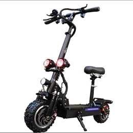 MKIU Electric Scooter MKIU Electric Scooter 3200W Dual-Motor 11-Inch Off-Road Vacuum Tires Dual-Disc Brakes Fixed-Speed Cruise Folding Scooter with 60V 18650 AH Lithium Battery