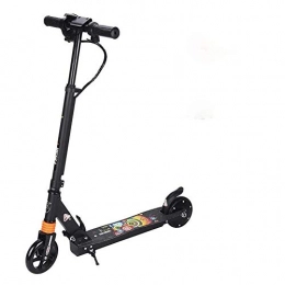 MMJC Electric Scooter MMJC E-Scooter Foldable Electric Scooter Speed ​​Adults Up To 18 Km / H 5.5 Inch LCD Display Portable Front And Rear Tail Lights, Black