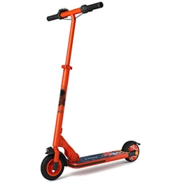 MMJC Scooter MMJC Electric Scooter Adults, Long-Range Battery 180W Motor, Easy Folding & Carry Design, Max Speed 25Km / H, Electric Scooter for Adult & Teenager, Red, 4Ah(14~16km)