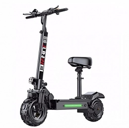 MTSS Scooter MTSS Electric Scooters Adult, Folding Electric Scooter with Seat, 3 Speed Modes, 11 Inch Off-Road Tires, 500w Motors Max Speed 52km / h, LCD display for Teenager and Adults