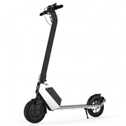 Mu Scooter MU Electric Scooter, Foldable City Commuter 350W Brushless Motor Maximum Speed 25Km / H with LCD Display 8.5In Honeycomb Tire for Adult / Young, White