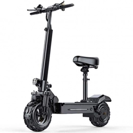 Mu Electric Scooter MU Electric Scooters, Folding Adult Scooter 48V 500W Brushless Motor with Seat Front and Rear Double Brakes Cruise Function Maximum Distance 150Km City Commute