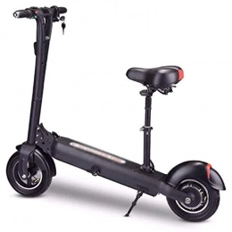Mu Electric Scooter MU Foldable Electric Scooter, Portable Mini Scooter 500W Motor 16Ah Battery Capacity Continuously Variable Maximum Distance 60Km with Seat City Commute
