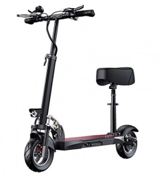 MYYINGELE Scooter MYYINGELE Portable Electric Scooter, Folding E Scooter for Adult, Up to 45km / h, LCD Display, Maximum Load 200kg, 10 Inch Pneumatic Tire, Dual Brake, Front LED Light Warning Taillight Adult