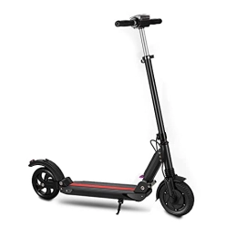 N\C Electric Scooter NC Electric Scooter, 6.6Ah Lithium Battery Electric Folding Scooter, Cruising Range 22-25KM, with Display and LED Lights, Suitable for Adult Use, Black