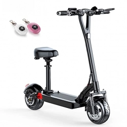 NCBH Scooter NCBH Electric Scooter for Adults, Foldable Electric Scooter, 10-inches Vacuum tires, Powerful 400W / 500W Motor, Removable Seat, GPS remote positioning anti-theft system, Remote control, 10.0AH, 48V500W