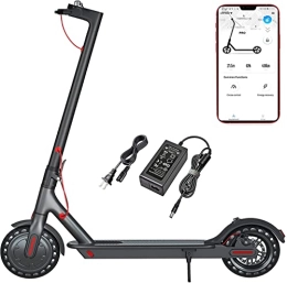 NOPWOK Electric Scooter NOPWOK Adults Electric Scooter with Charger, 350W Electric Scooter with Power Supply, 25km / h App Control / Intelligent LED Panel / 8.5" Explosion Proof Tires / Long-Range Battery / Portable & Foldable