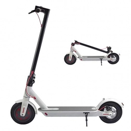 OUTFE Scooter OUTFE Foldable Electric Scooter Super Light Electric Brake for Adult, 7.8Ah Lithium-Ion Battery 8.5Inch Tire Electric Kick Scooter for Teens, Max Speed 25Km / H, White, 6.6AH