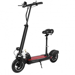 P&LK Electric Scooter P&LK Foldable & Adjustable Electric Scooter with Seat, 500W 48V 40km / h, Electronic Kick Scooter Vehicle with Lithium Battery, LCD Display & Three-speed adjustable, 40KM, 36V