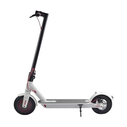 MYYINGELE Scooter Portable Electric Scooter, 40 km Long-Range, Up to 25 km / h with 8.5 inch Solid Rubber Tires, Portable and Folding E-Scooter for Adults and Teenagers Adult, B