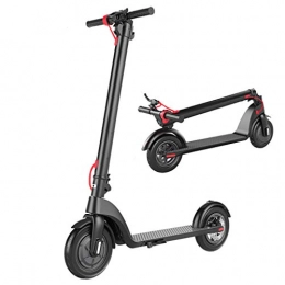 TB-Scooter Electric Scooter Portable Electric Scooters Adult, with 10 Inch Solid Tire, 20 km Long-Range Battery, With Front and Rear Taillights, Folding Commuting Motorized Scooter, Supports 100KG Weight