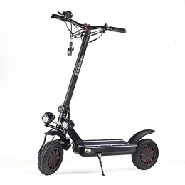 QQLK Scooter QQLK Folding Electric Scooter for Adults, 3600W Mini E Scooter with Seat, Double Disc Brake, Up to 70km / h