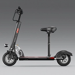qwert Scooter qwert USB Mobile Phone Charging, Foldable E-scooter With Detachable Seat, Double Brake LCD Display Screen, Remote Control Devic, Electric Scooter Adult, Black, 48V Max Distance100KM