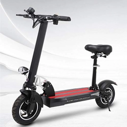 QWET Scooter QWET Adult Electric Scooter Can Be Foldable, Front And Rear Double Disc Brakes, 48V High-Speed Brushless Motor, 3-Speed Electric Vehicle, Off-Road Tires, Black