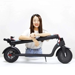 QWET Electric Scooter QWET Foldable Electric Scooter, With Led Display To View The Speed, Self-Repairing Tire Smart Scooter, Dc Charging Interface, Waterproof Disc Brake System, Black