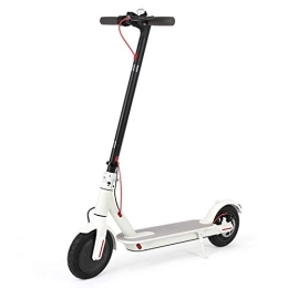 QWET Scooter QWET Small Folding Electric Scooter, Pu Front Wheel Shock Absorption, Rear Wheel Disc Brake Light Intelligent Display Two-Wheel Battery Car, Lithium Battery For Long Life, White