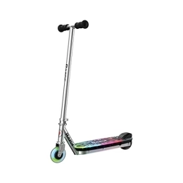 Razor Electric Scooter Razor Color Rave Light-Up Electric Scooter –Multi-Colored LED Light-Up Deck, Lightweight, Up to 7.5 MPH and Up to 30 Min Ride Time, Kick-Start Electric Scooter for Kids Ages 8 and Up