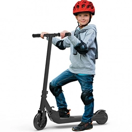 Riding' times Scooter Riding' times Electric Scooter for Kids Ages 4-12, Foldable E-Scooter with 120W Motor & 7km / h speed& 7km Range, 2H Charging time, Rear Brake Kick Scooter (UKBlack)